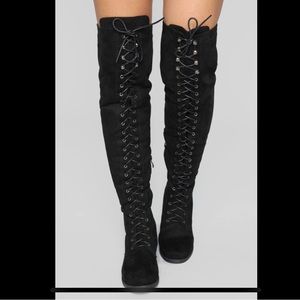 Suede Thigh High Boots